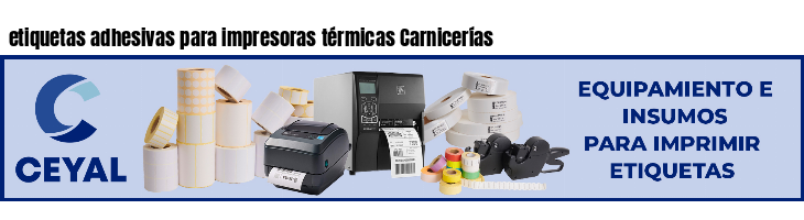 etiquetas adhesivas para impresoras térmicas Carnicerías