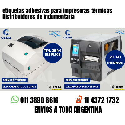 etiquetas adhesivas para impresoras térmicas Distribuidores de indumentaria
