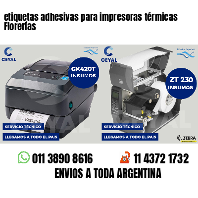 etiquetas adhesivas para impresoras térmicas Florerías