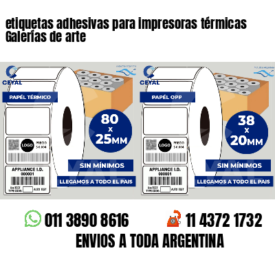 etiquetas adhesivas para impresoras térmicas Galerías de arte