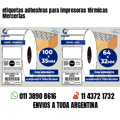 etiquetas adhesivas para impresoras térmicas Mercerías