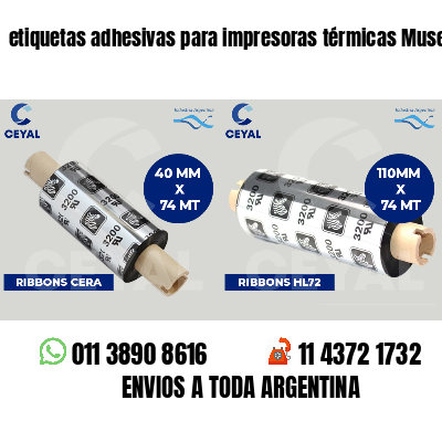 etiquetas adhesivas para impresoras térmicas Museos