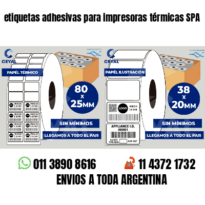 etiquetas adhesivas para impresoras térmicas SPA