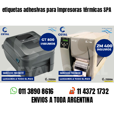 etiquetas adhesivas para impresoras térmicas SPA