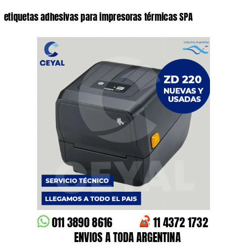 etiquetas adhesivas para impresoras térmicas SPA
