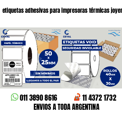 etiquetas adhesivas para impresoras térmicas joyerias