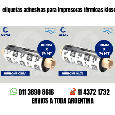 etiquetas adhesivas para impresoras térmicas kioscos