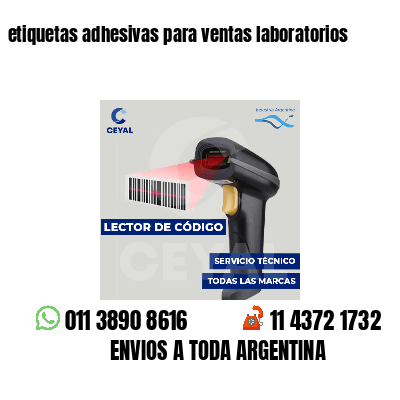 etiquetas adhesivas para ventas laboratorios