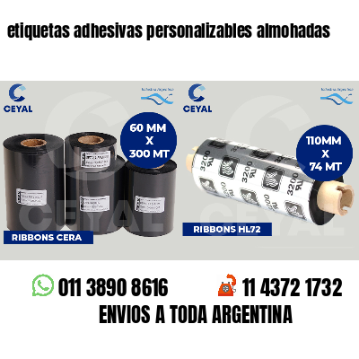 etiquetas adhesivas personalizables almohadas