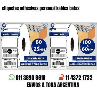 etiquetas adhesivas personalizables batas