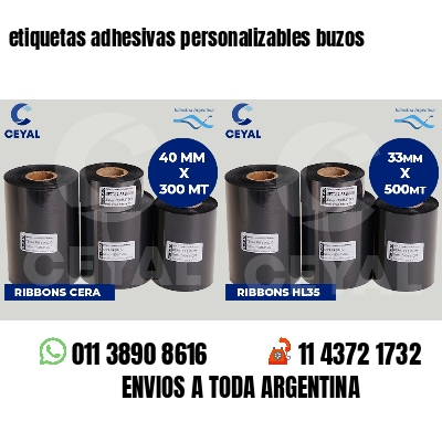 etiquetas adhesivas personalizables buzos