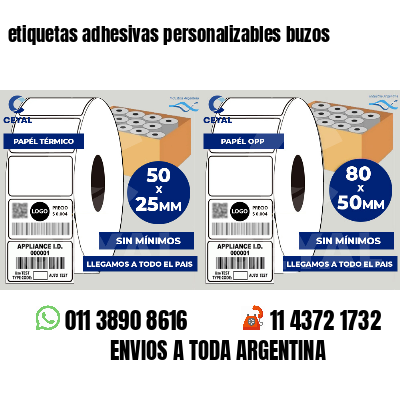 etiquetas adhesivas personalizables buzos