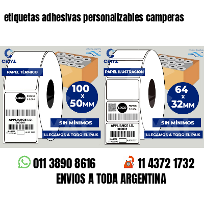 etiquetas adhesivas personalizables camperas