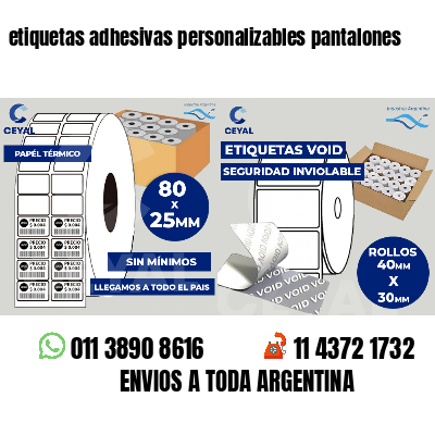 etiquetas adhesivas personalizables pantalones