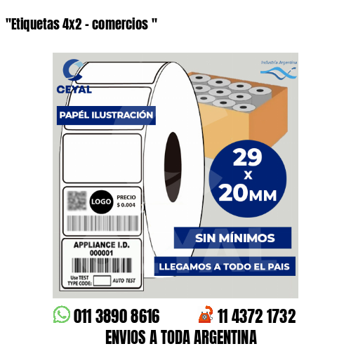 «Etiquetas 4×2 – comercios	«