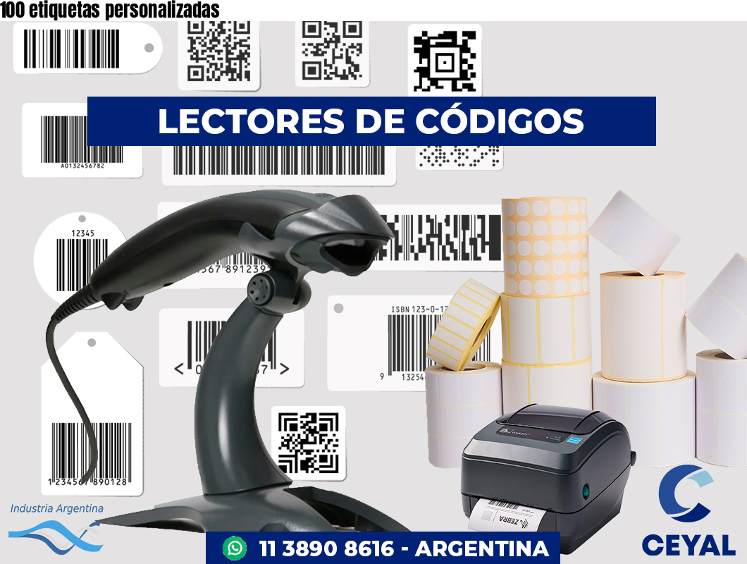 100 etiquetas personalizadas