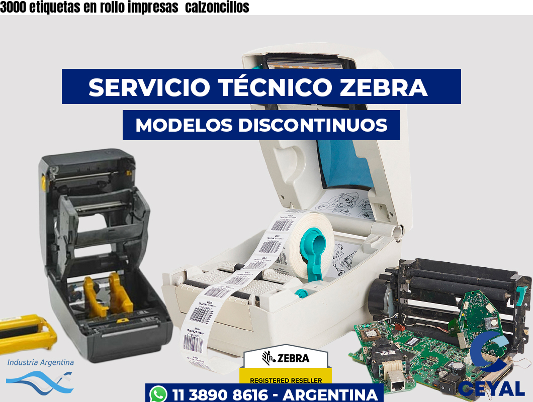3000 etiquetas en rollo impresas calzoncillos