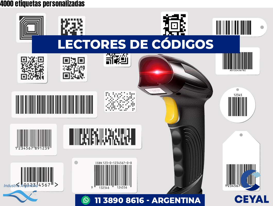 4000 etiquetas personalizadas