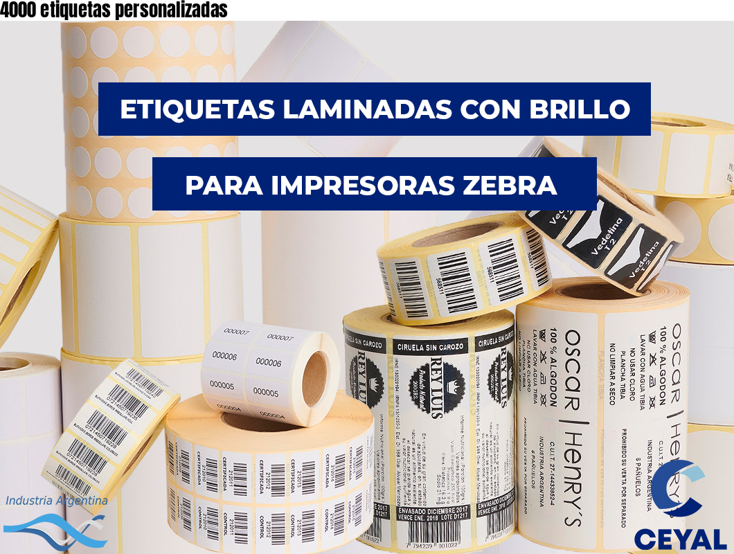 4000 etiquetas personalizadas