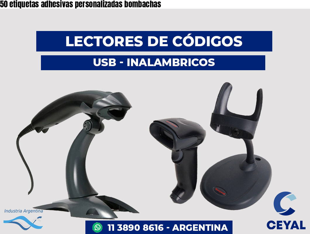 50 etiquetas adhesivas personalizadas bombachas