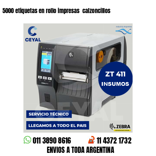 5000 etiquetas en rollo impresas calzoncillos