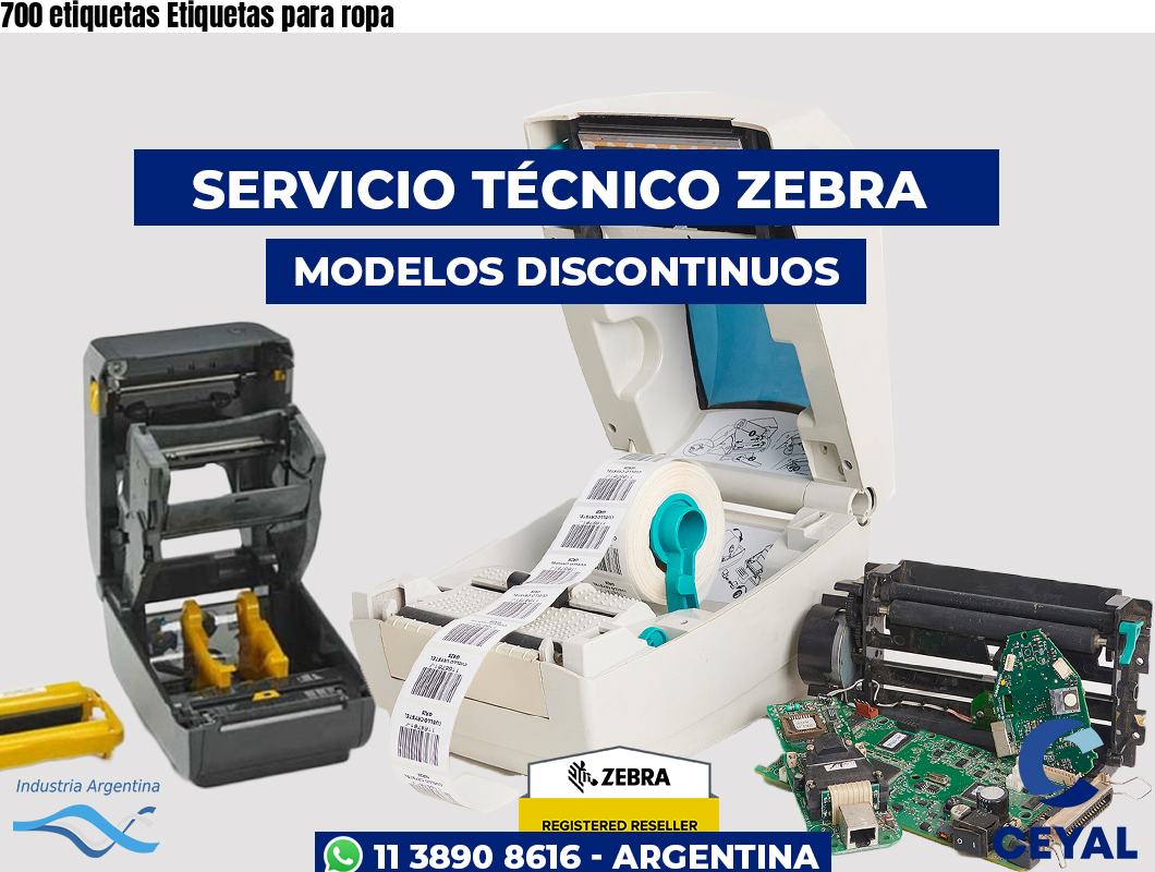 700 etiquetas Etiquetas para ropa