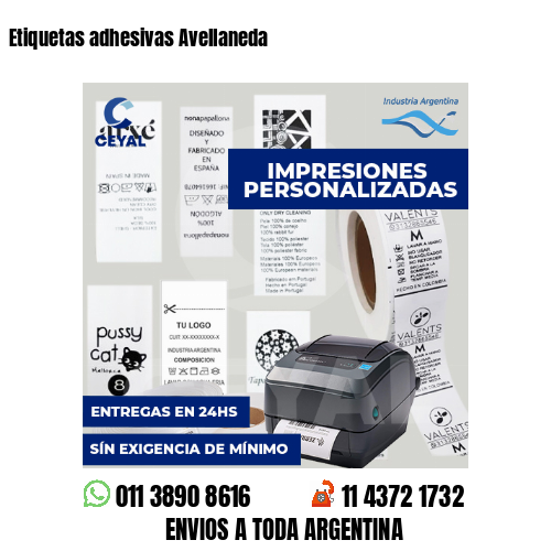 Etiquetas adhesivas Avellaneda