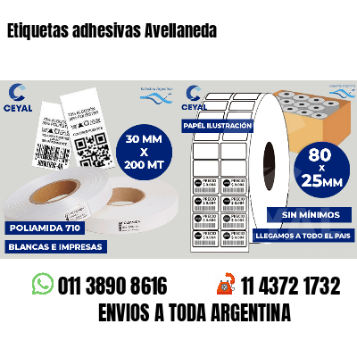 Etiquetas adhesivas Avellaneda