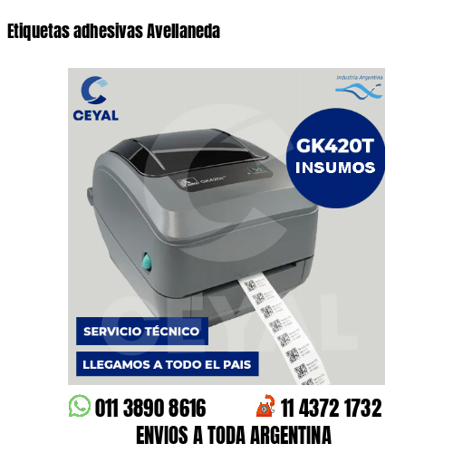 Etiquetas adhesivas Avellaneda