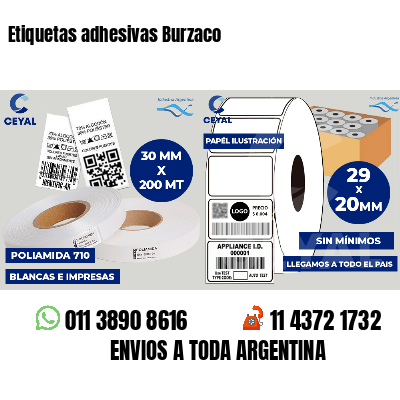 Etiquetas adhesivas Burzaco