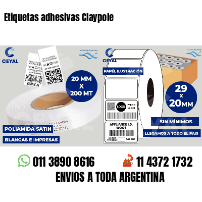Etiquetas adhesivas Claypole