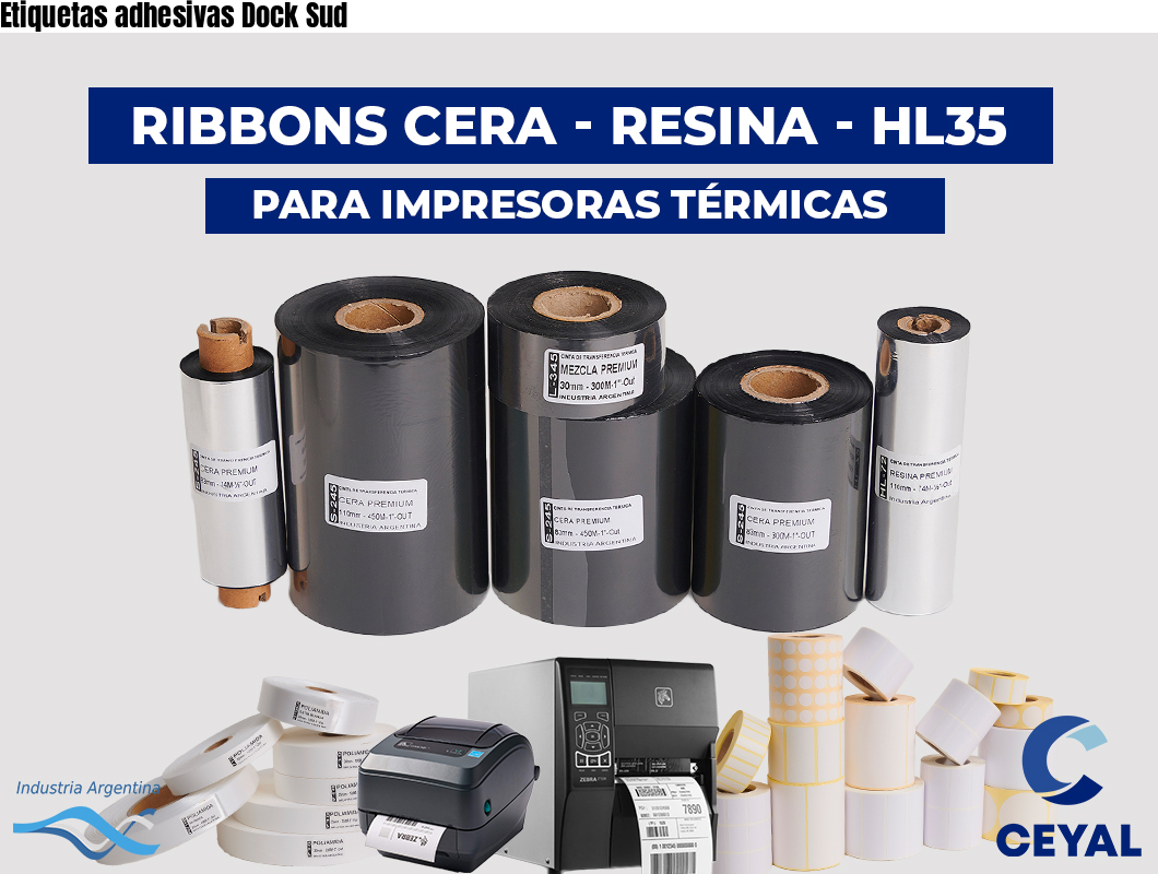 Etiquetas adhesivas Dock Sud
