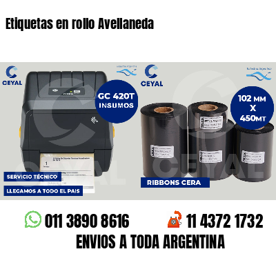 Etiquetas en rollo Avellaneda