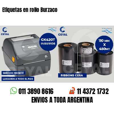 Etiquetas en rollo Burzaco
