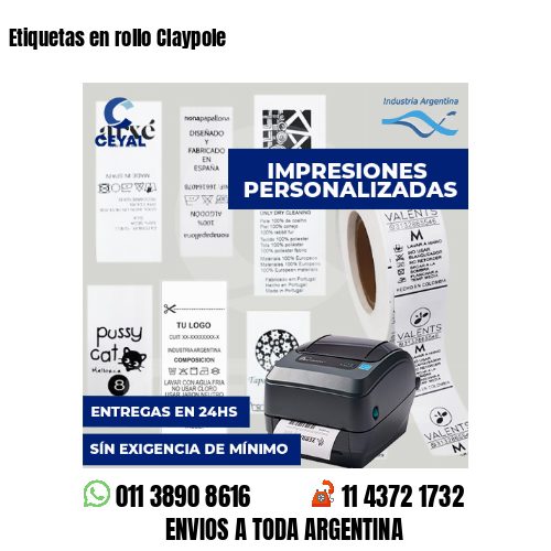 Etiquetas en rollo Claypole
