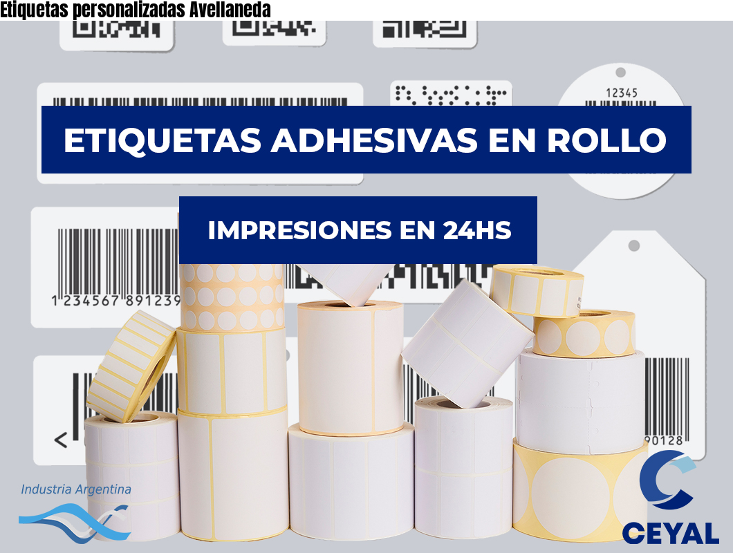 Etiquetas personalizadas Avellaneda