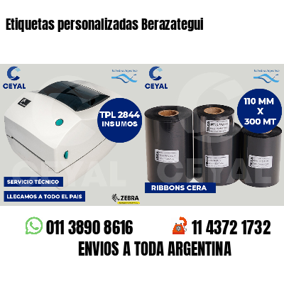 Etiquetas personalizadas Berazategui