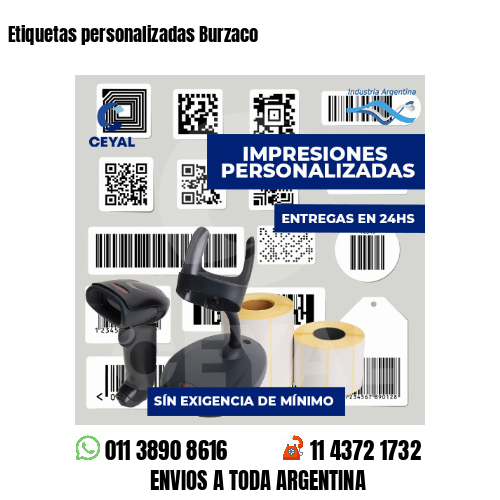 Etiquetas personalizadas Burzaco
