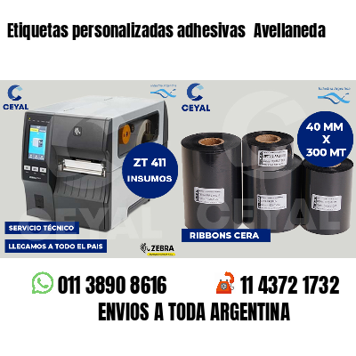 Etiquetas personalizadas adhesivas Avellaneda