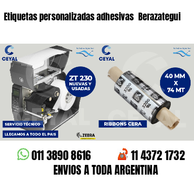 Etiquetas personalizadas adhesivas  Berazategui
