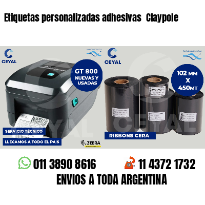 Etiquetas personalizadas adhesivas  Claypole