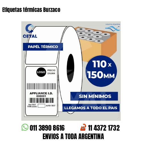 Etiquetas térmicas Burzaco