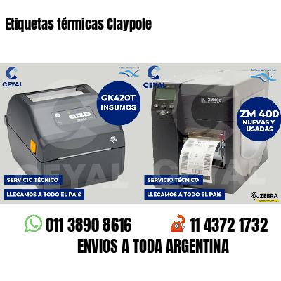 Etiquetas térmicas Claypole