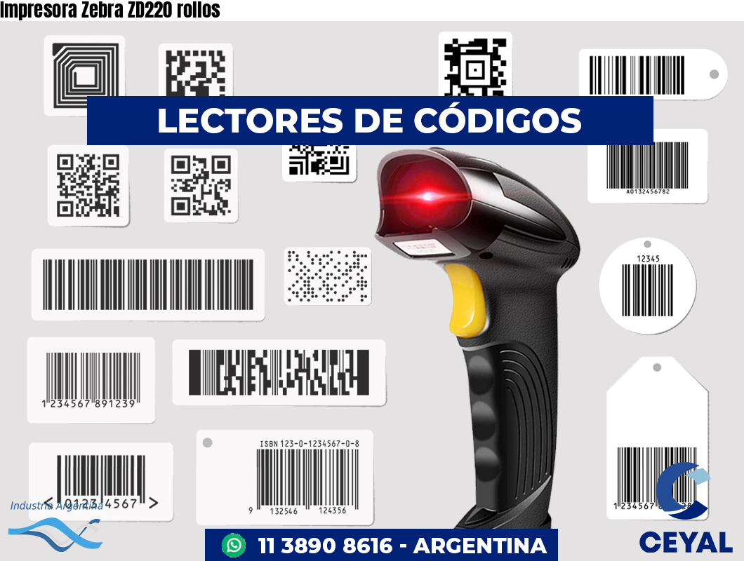 Impresora Zebra ZD220 rollos