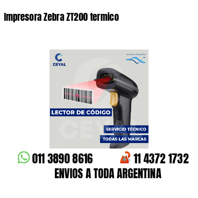 Impresora Zebra ZT200 termico