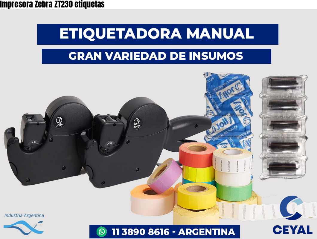 Impresora Zebra ZT230 etiquetas