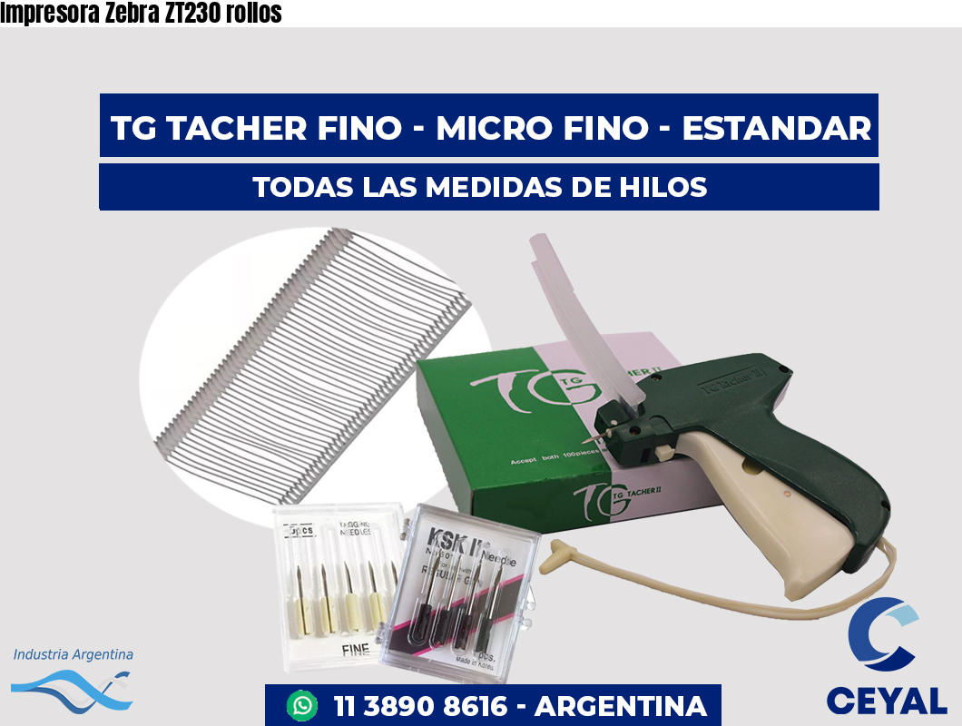 Impresora Zebra ZT230 rollos
