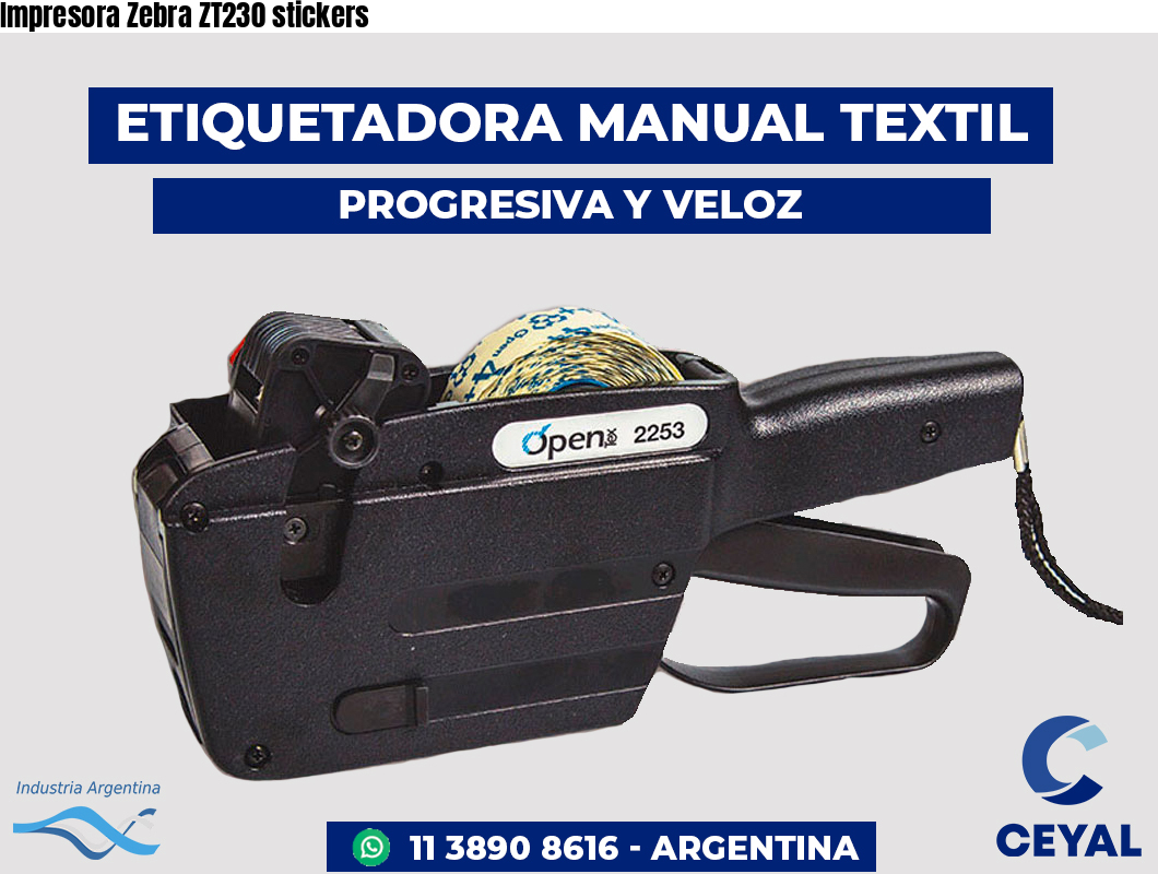 Impresora Zebra ZT230 stickers