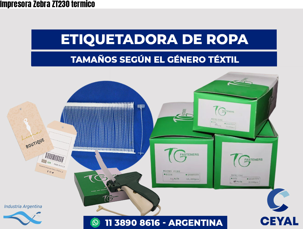 Impresora Zebra ZT230 termico
