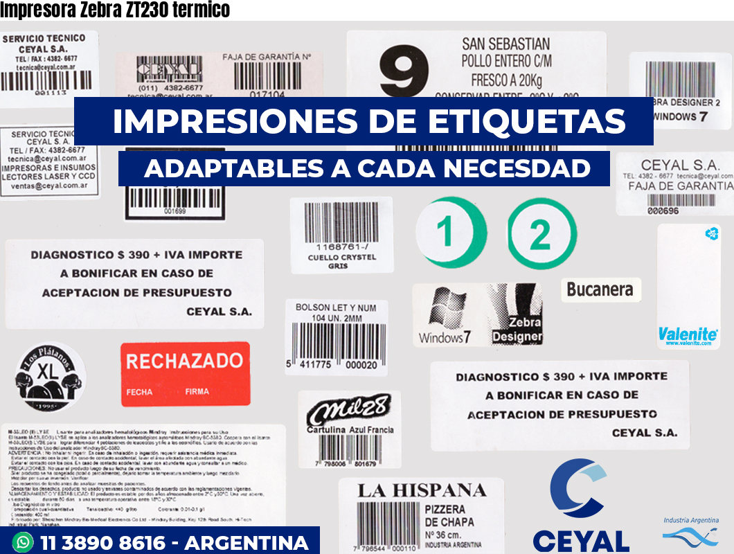Impresora Zebra ZT230 termico